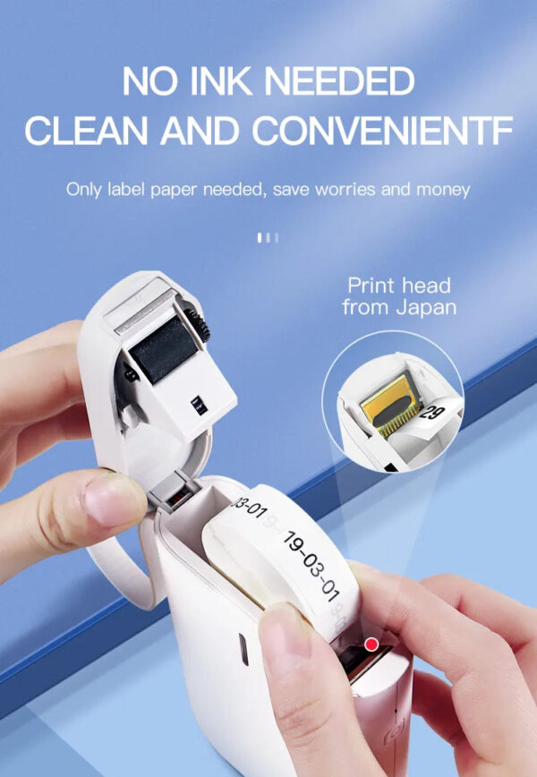 D11 Compact Bluetooth Label Printer for Efficient and Ink-Free Labeling