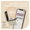 NIIMBOT H1S Portable Label Printer with Built-in Cutter, Rechargeable Thermal Label Printer, Compatible with 9/12/15mm Tape