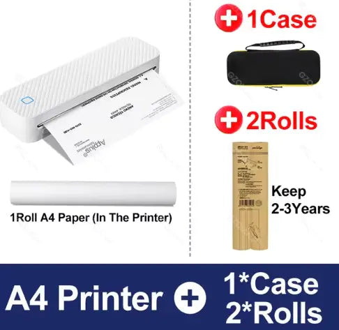 Compact A4 Thermal Label Printer for Fast and Efficient Printing