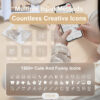NIIMBOT H1S Portable Label Printer with Built-in Cutter, Rechargeable Thermal Label Printer, Compatible with 9/12/15mm Tape