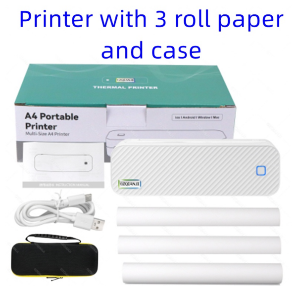 Compact A4 Thermal Label Printer for Fast and Efficient Printing