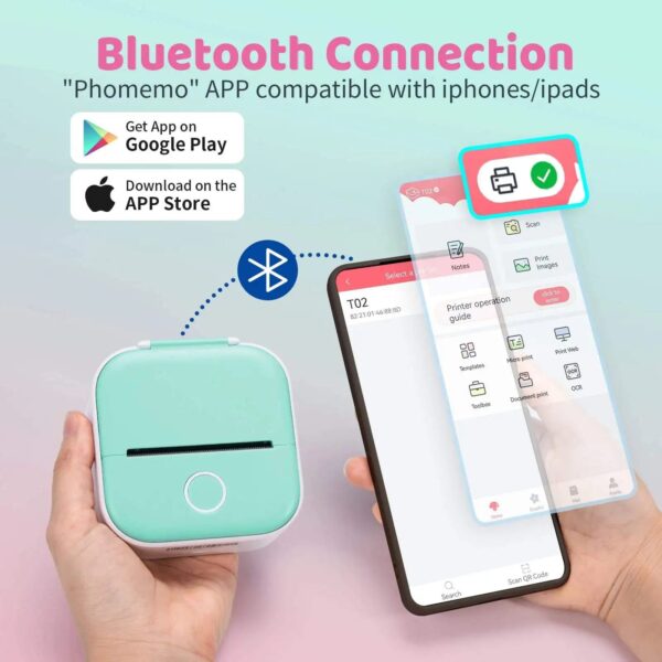 Compact Wireless Mini Thermal Label Printer for Easy Shipping and Organization