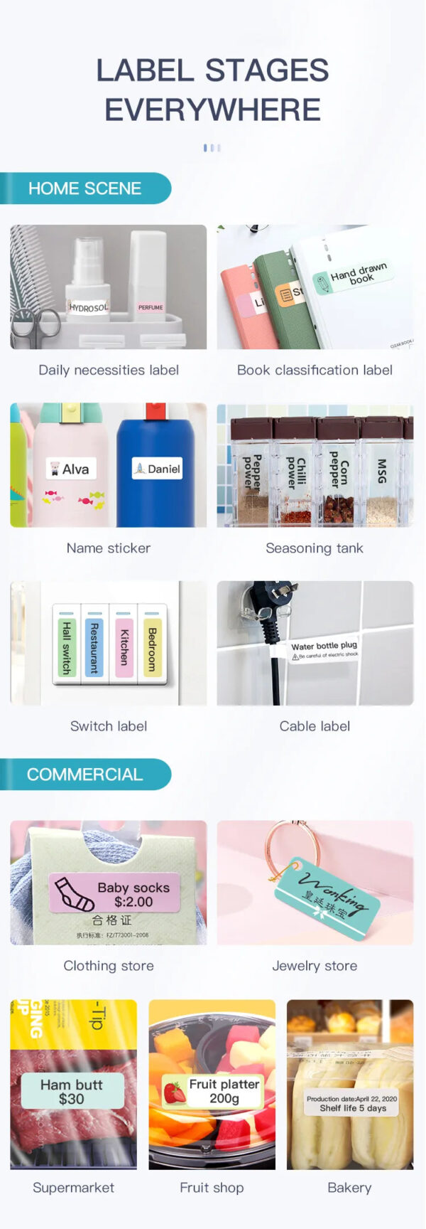 D11 Compact Bluetooth Label Printer for Efficient and Ink-Free Labeling