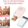 HPRT CP2100 Mini Photo Printer Portable Mini Color HD, Bluetooth Wireless Connection, Travel Photo Printer,Permanent Retention