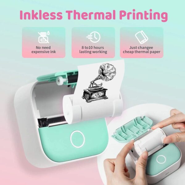Compact Wireless Mini Thermal Label Printer for Easy Shipping and Organization
