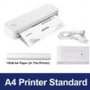 Compact A4 Thermal Label Printer for Fast and Efficient Printing