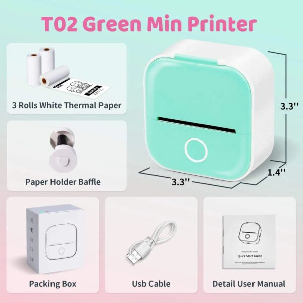Compact Wireless Mini Thermal Label Printer for Easy Shipping and Organization