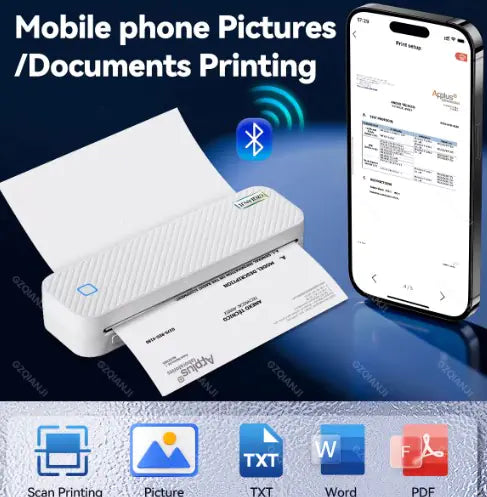 Compact A4 Thermal Label Printer for Fast and Efficient Printing