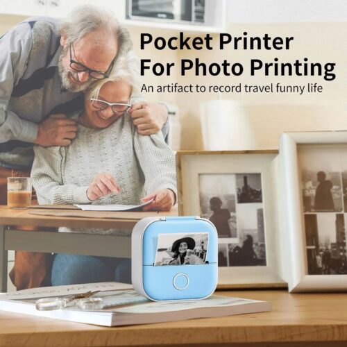 Compact Wireless Mini Thermal Label Printer for Easy Shipping and Organization