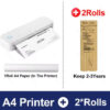 Compact A4 Thermal Label Printer for Fast and Efficient Printing