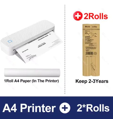 Compact A4 Thermal Label Printer for Fast and Efficient Printing